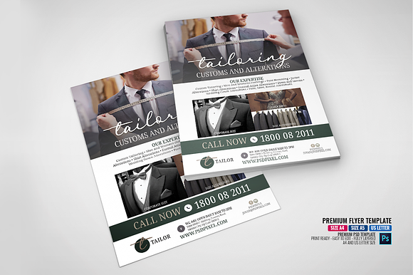 Dressmaking and Tailoring Services in Flyer Templates - product preview 4