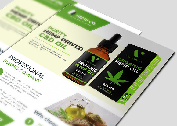 Hemp Product Flyer in Flyer Templates - product preview 4