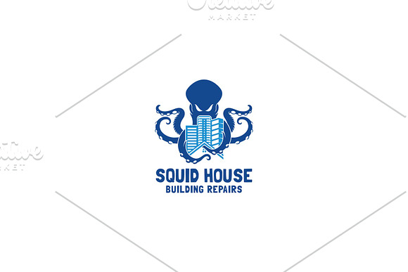 Squid House Repairs Logo in Logo Templates - product preview 1