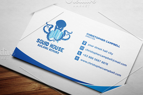 Squid House Repairs Logo in Logo Templates - product preview 2