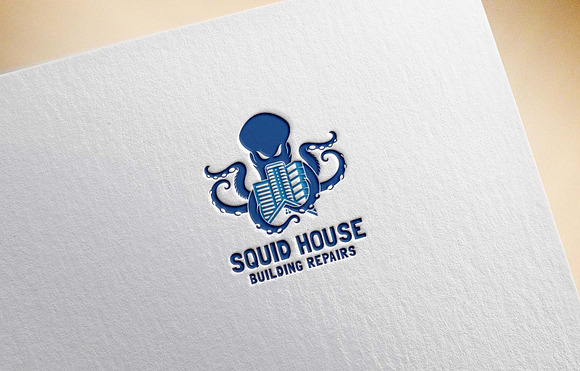 Squid House Repairs Logo in Logo Templates - product preview 3