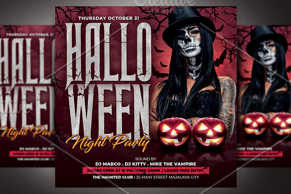 Halloween Flyer Template in Flyer Templates - product preview 1