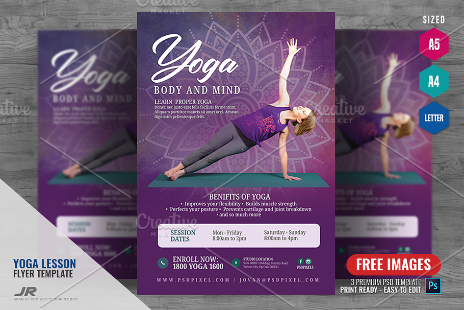 Yoga Promotional Flyer