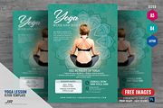Yoga and Fitness Class Flyer