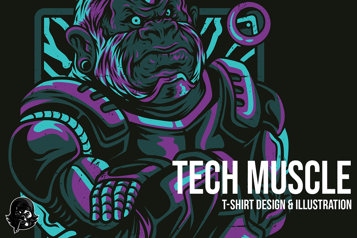 Tech Muscle Illustration in Illustrations - product preview 8