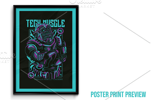 Tech Muscle Illustration in Illustrations - product preview 2