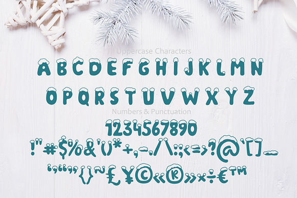 Christmas Snow Hand Drawn Font in Christmas Fonts - product preview 2