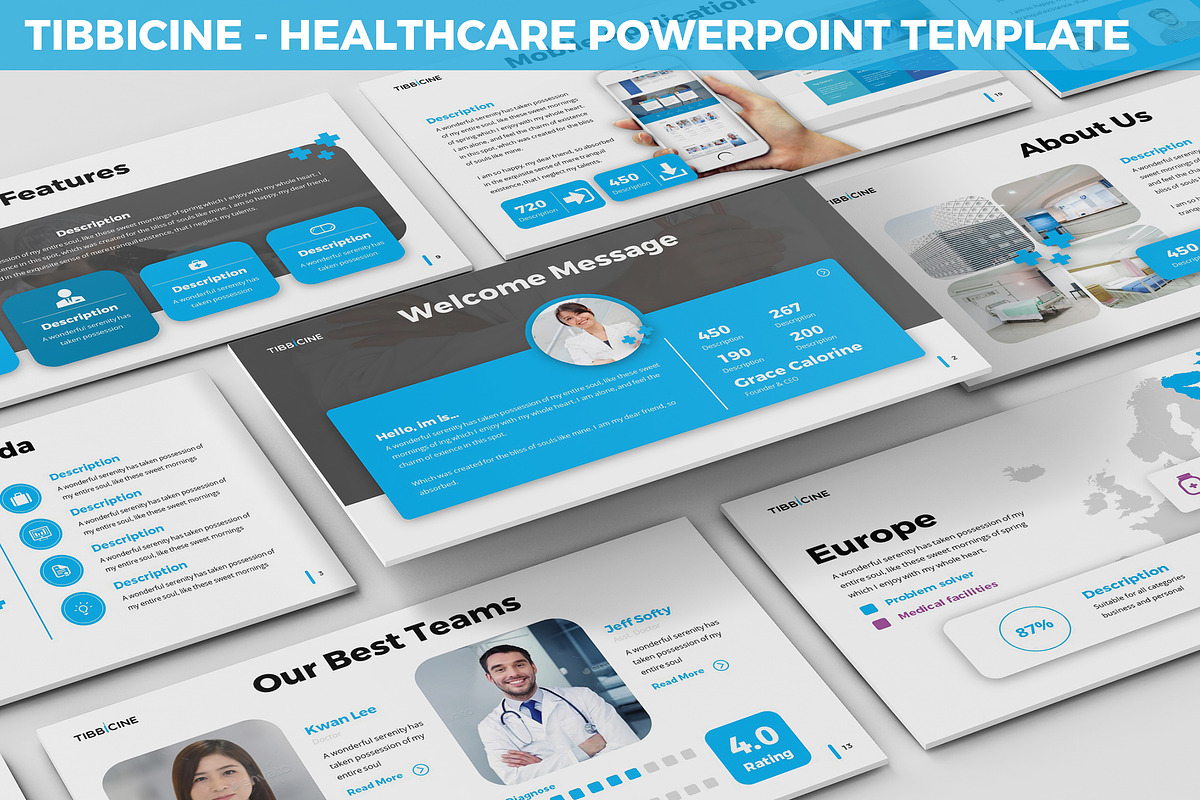 Tibbicine - Healthcare Powerpoint in PowerPoint Templates - product preview 8