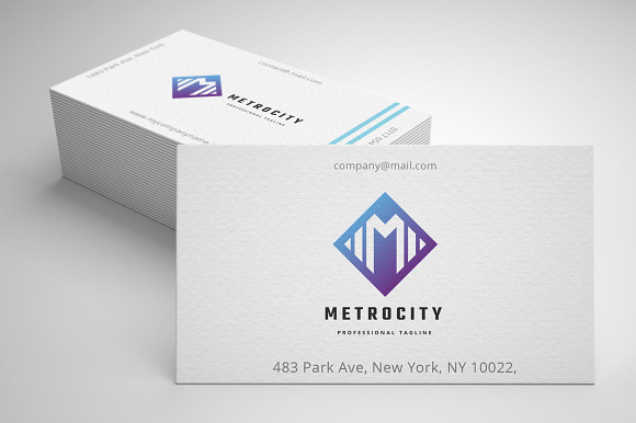 Metro City Letter M Logo in Logo Templates - product preview 1