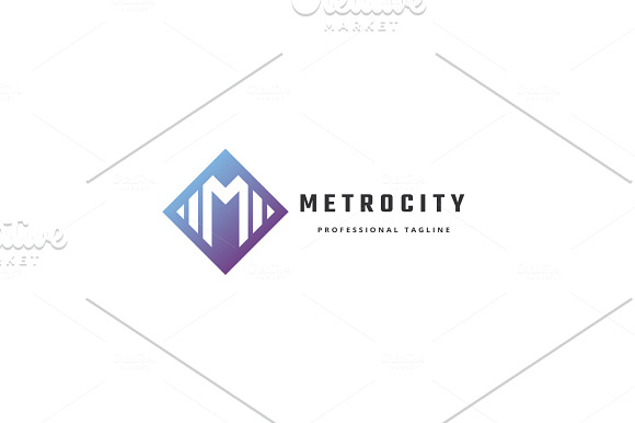 Metro City Letter M Logo in Logo Templates - product preview 3