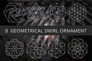 8 Geometrical swirl ornament
