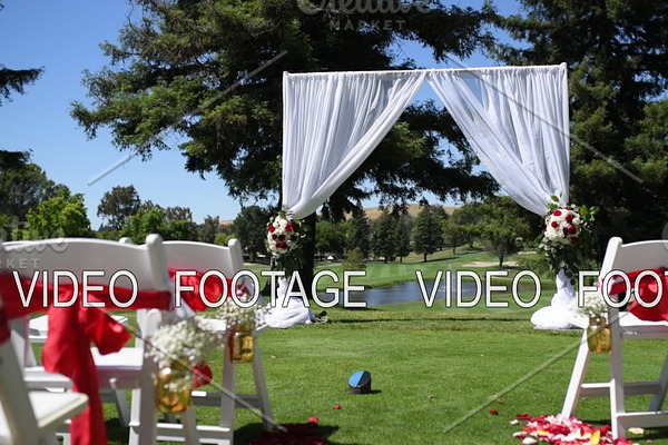 wedding, decor for the ceremony on