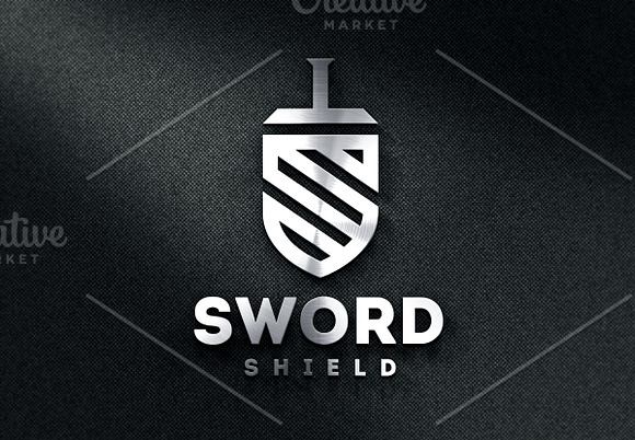 Sword Shield Logo in Logo Templates - product preview 4