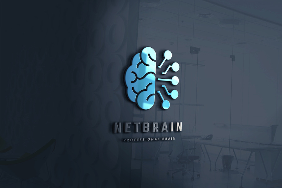 Net Brain Logo in Logo Templates - product preview 8