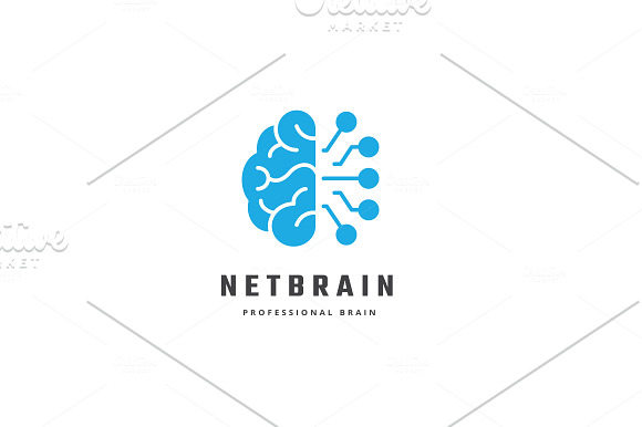 Net Brain Logo in Logo Templates - product preview 2