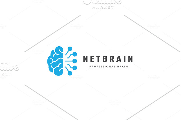 Net Brain Logo in Logo Templates - product preview 3