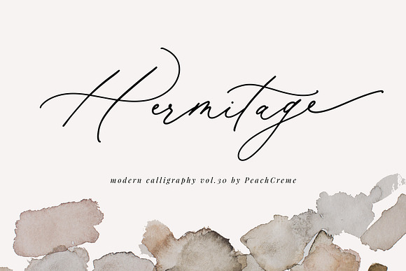 Hermitage // Modern Calligraphy font in Script Fonts - product preview 10