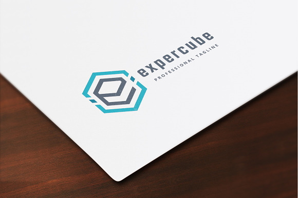 Expert Cube Letter E Logo in Logo Templates - product preview 2