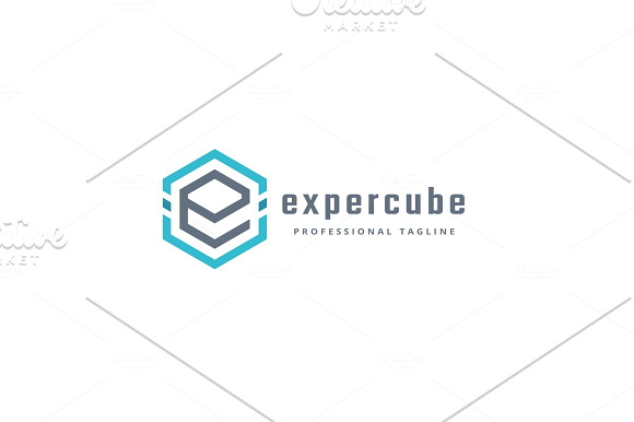 Expert Cube Letter E Logo in Logo Templates - product preview 5