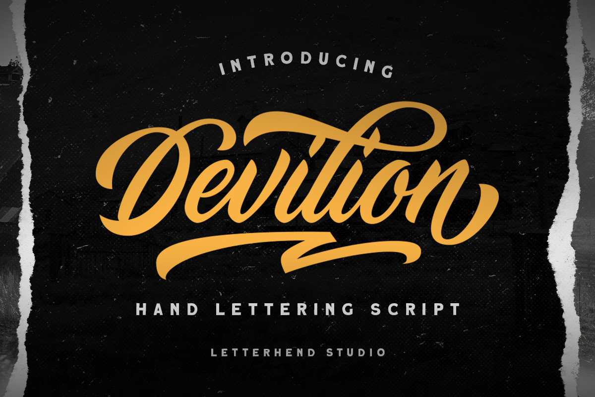 Devilion - Hand Lettering Script in Display Fonts - product preview 8