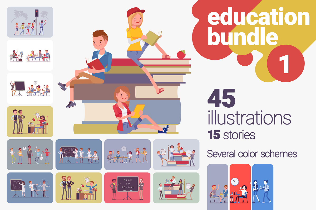 Education Illustrations Bundle Vol.1 in Illustrations - product preview 8