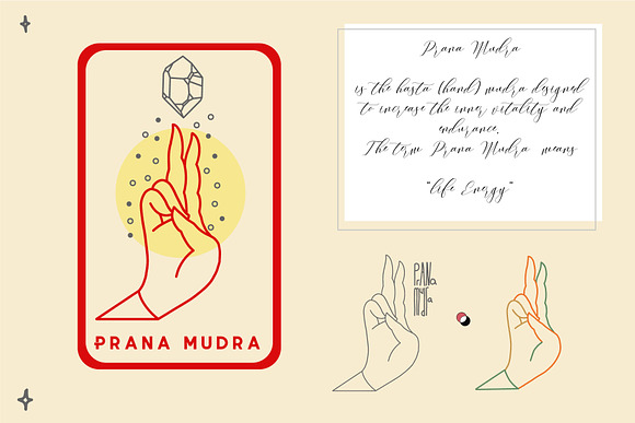 10 Mudras & Logo Pack in Illustrations - product preview 3