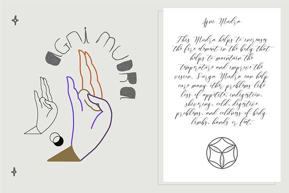 10 Mudras & Logo Pack in Illustrations - product preview 5