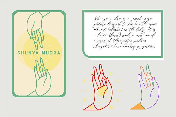 10 Mudras & Logo Pack in Illustrations - product preview 7