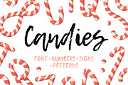 Candies Font, Signs & Patterns