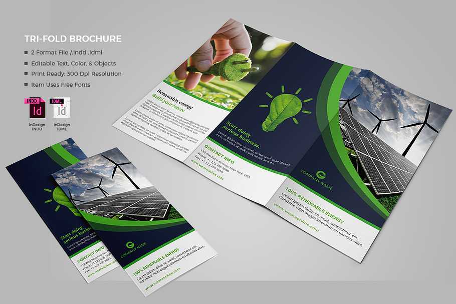 Renewable Energy Brochure in Brochure Templates - product preview 8