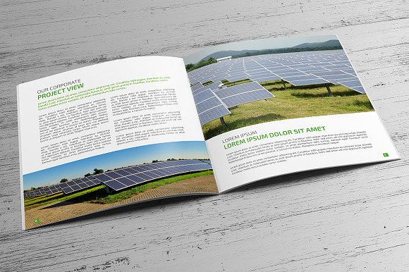 Renewable Energy Square Brochure in Brochure Templates - product preview 4