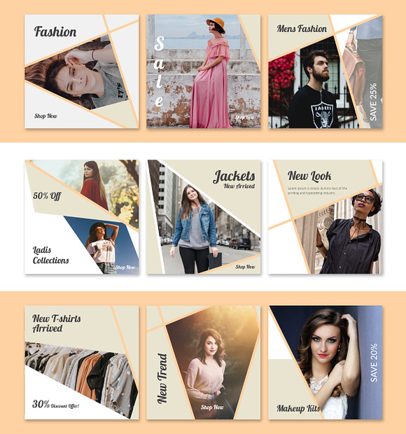 Beauty & Fashion Social Media Pack in Instagram Templates - product preview 5