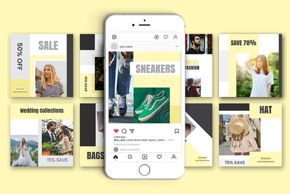Fashion Sale Instagram Template in Instagram Templates - product preview 1