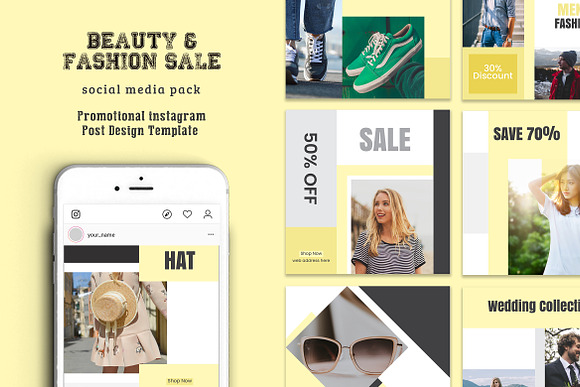 Fashion Sale Instagram Template in Instagram Templates - product preview 2