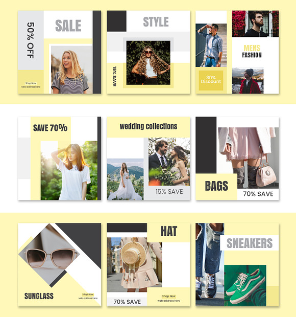 Fashion Sale Instagram Template in Instagram Templates - product preview 4