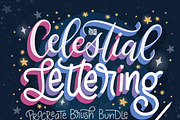 Celestial Lettering Procreate Bundle