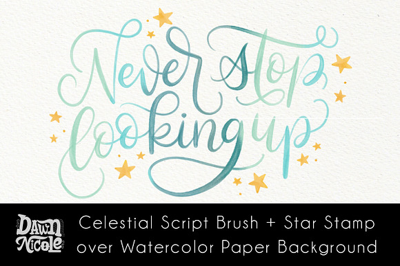 Celestial Lettering Procreate Bundle in Add-Ons - product preview 8