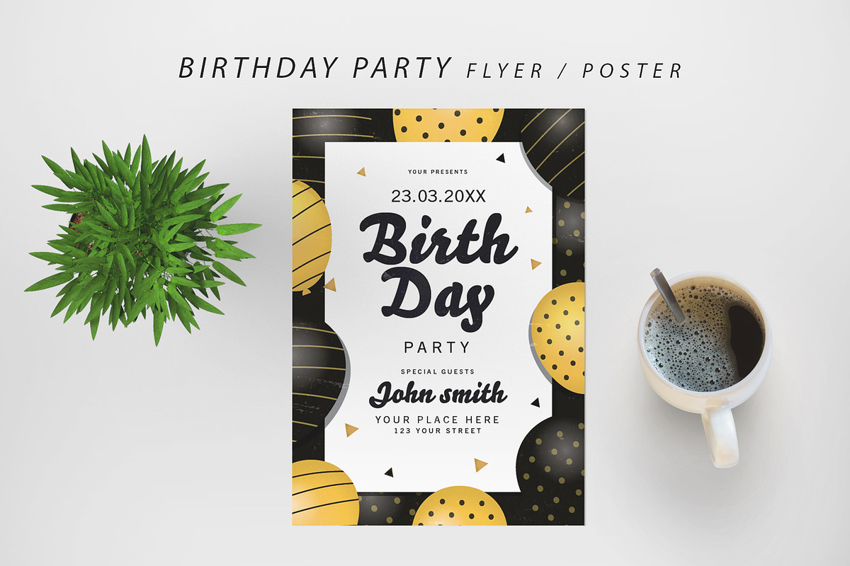 Birthday Party in Flyer Templates - product preview 8