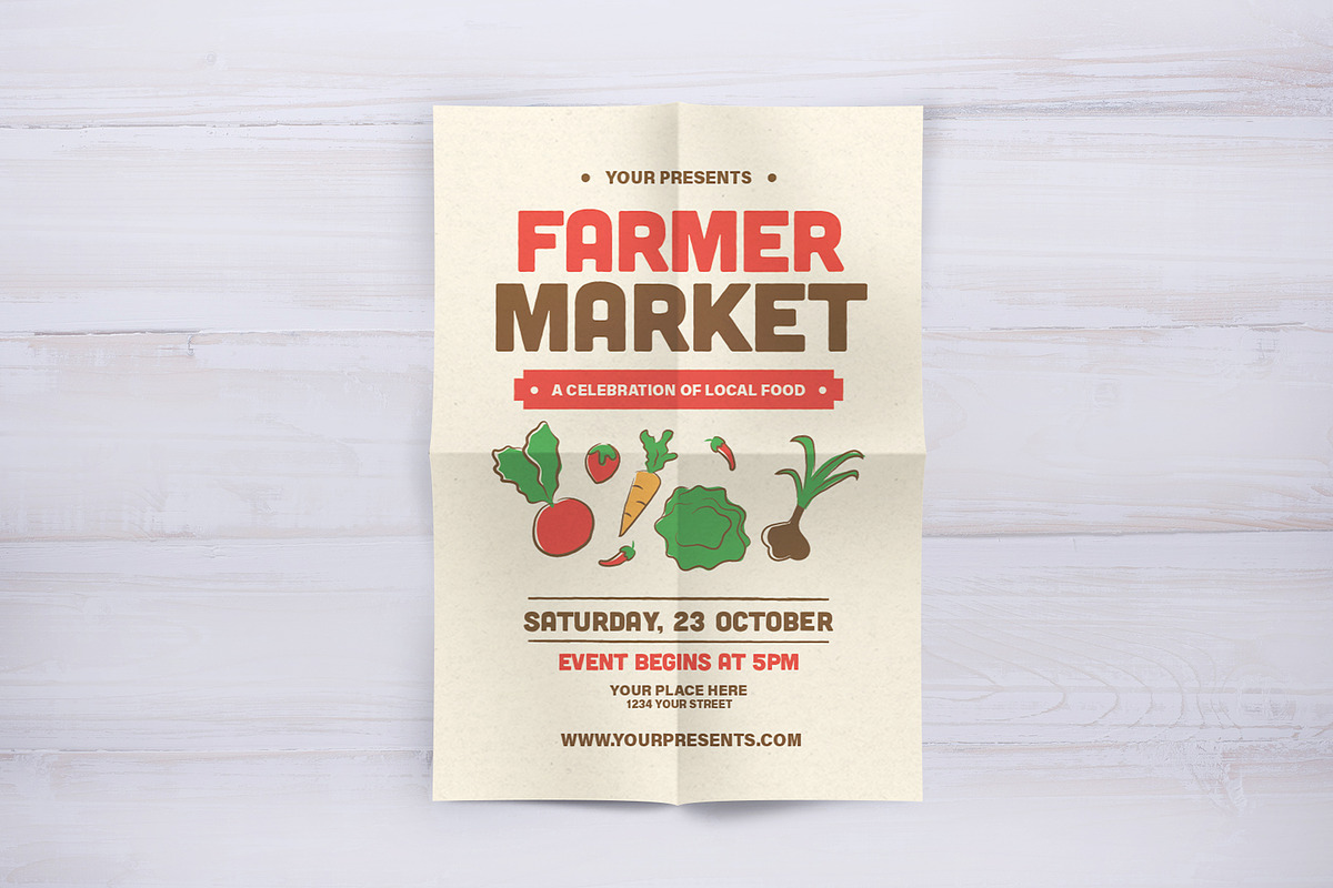 Farmer Market Flyer in Flyer Templates - product preview 8