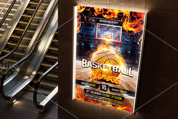 Basketball Madness in Flyer Templates - product preview 1