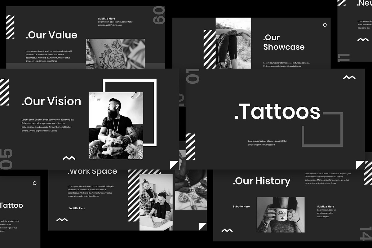 Tattoo Keynote Presentation in Keynote Templates - product preview 8
