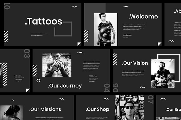 Tattoo Keynote Presentation in Keynote Templates - product preview 1