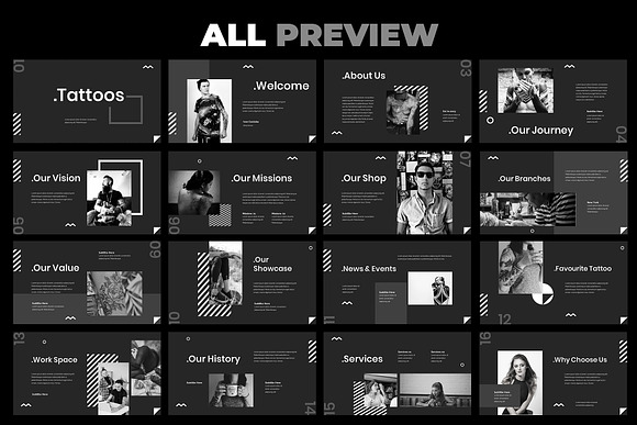 Tattoo Keynote Presentation in Keynote Templates - product preview 4