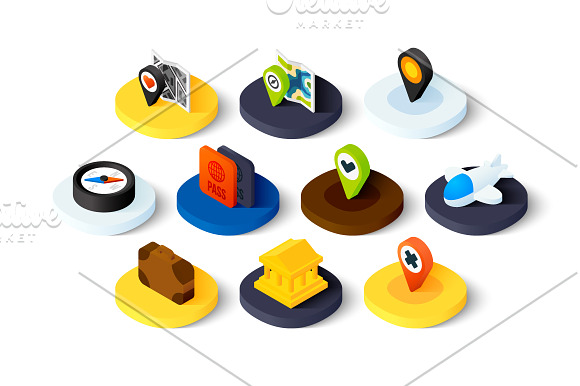 Isometric icons - Holidays in Holiday Icons - product preview 1