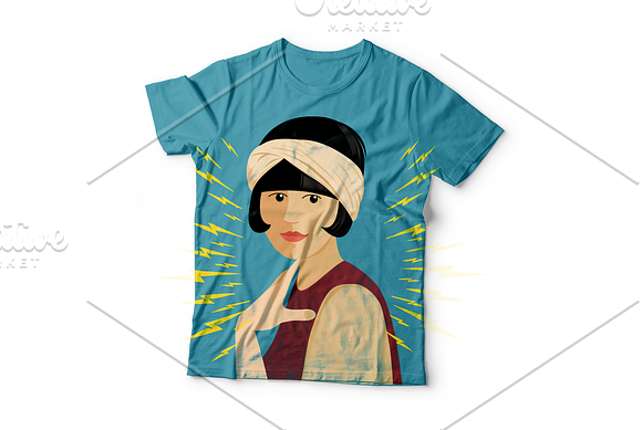 Avatars Retro people vector cartoon in Illustrations - product preview 8