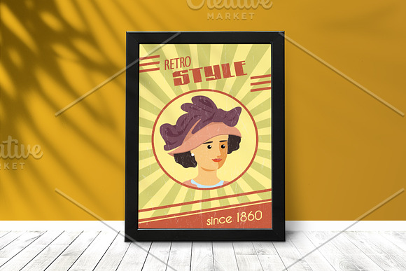 Avatars Retro people vector cartoon in Illustrations - product preview 17