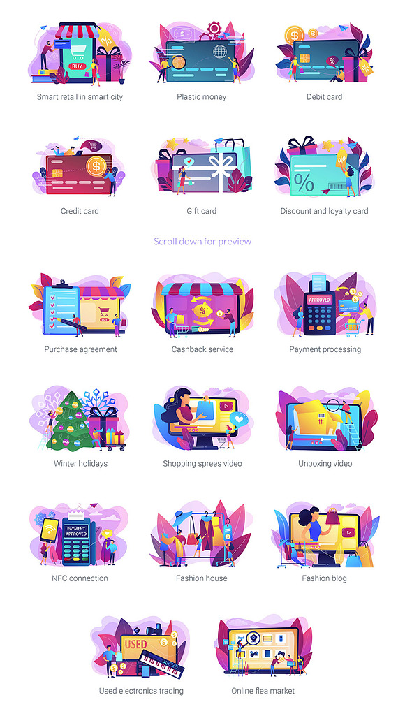 Shopping and sales vector pack in Web Elements - product preview 3