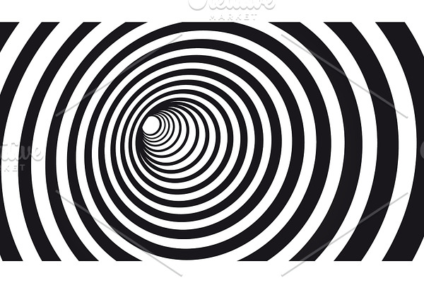 Geometric hypnotic spiral.