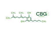 CBG molecular formula. Cannabigerol