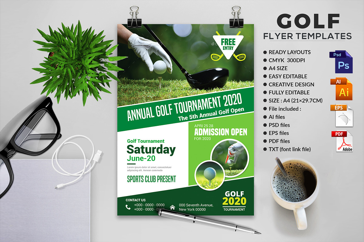 Golf Flyer in Flyer Templates - product preview 8